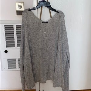 Brandy Melville Gray Caroline Cardigan